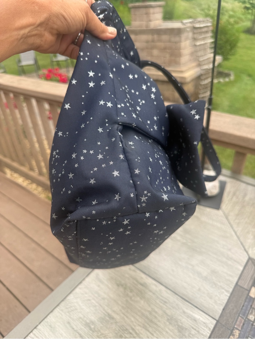 EUC Kate Spade New York "On Purpose" Midnight Stars Bow Tote Limited Edition - Picture 7 of 13